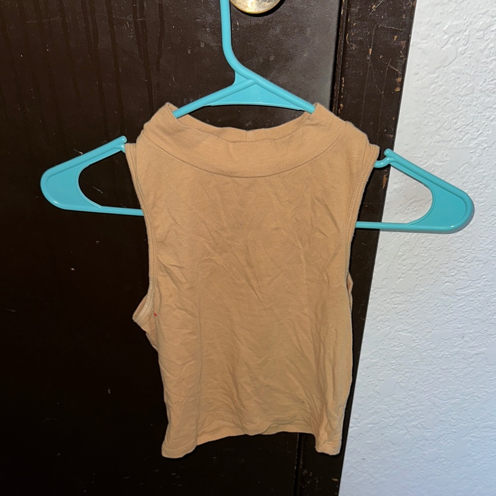 Active Basic Tan Muscle Tee for Women